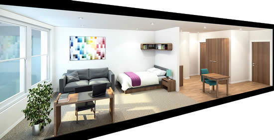 Internal image of Halley House, Nottingham